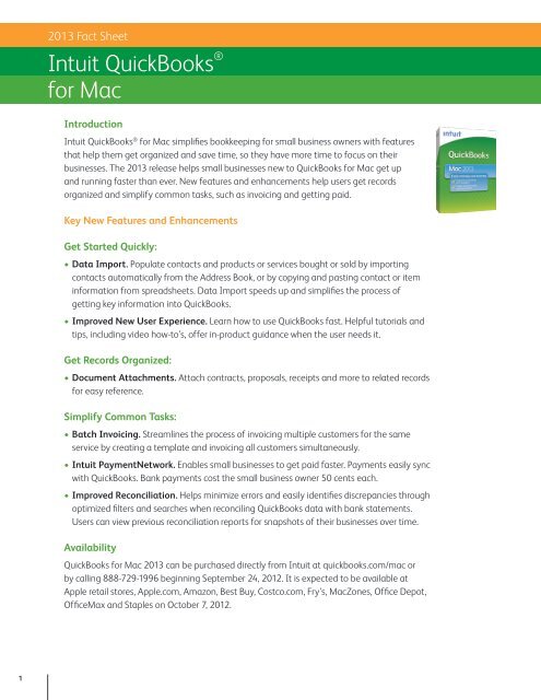 learning quickbooks for mac 2013