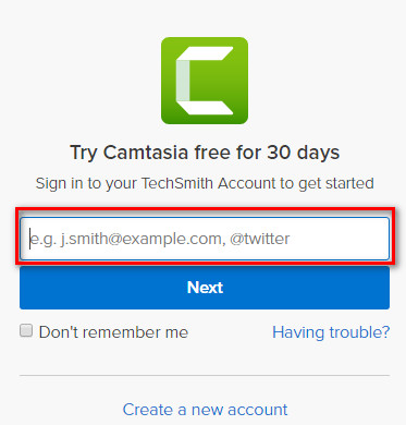 how long is the trial version for camtasia for mac